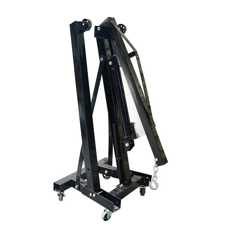Engine Hoist Crane - ガレージ用ポータブルホイスト折りたたみ式エンジン取り外しハンガー手動油圧式小型クレーン