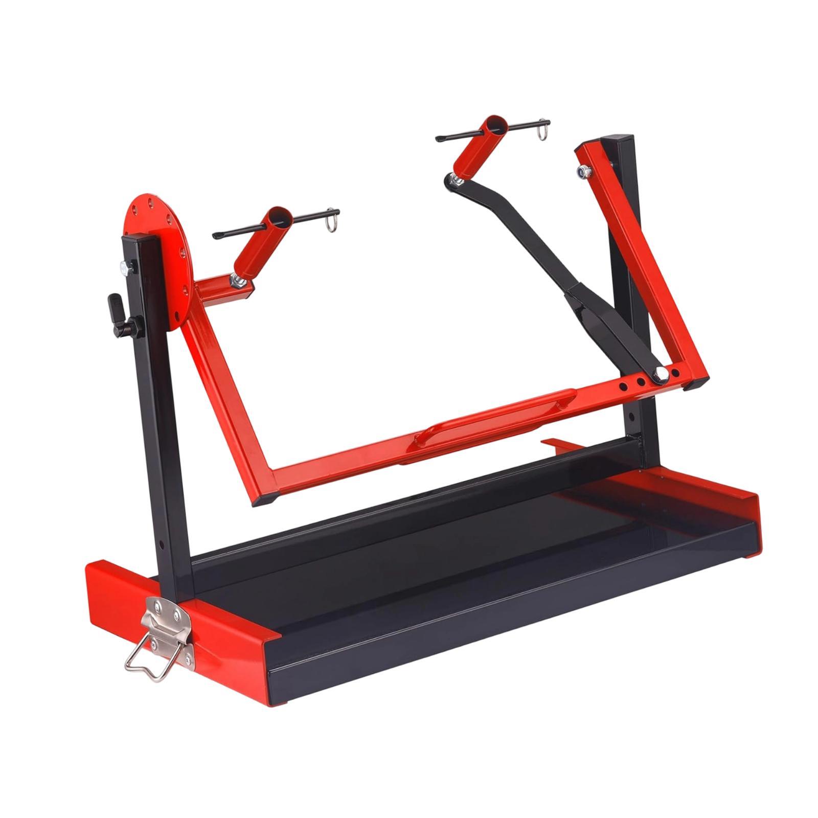 Engine Stand Heavy Duty - 回転可能なオートバイエンジンスタンド、頑丈な鉄製、垂直シリンダーエンジンメンテナンス用の実用的なアクセサリー