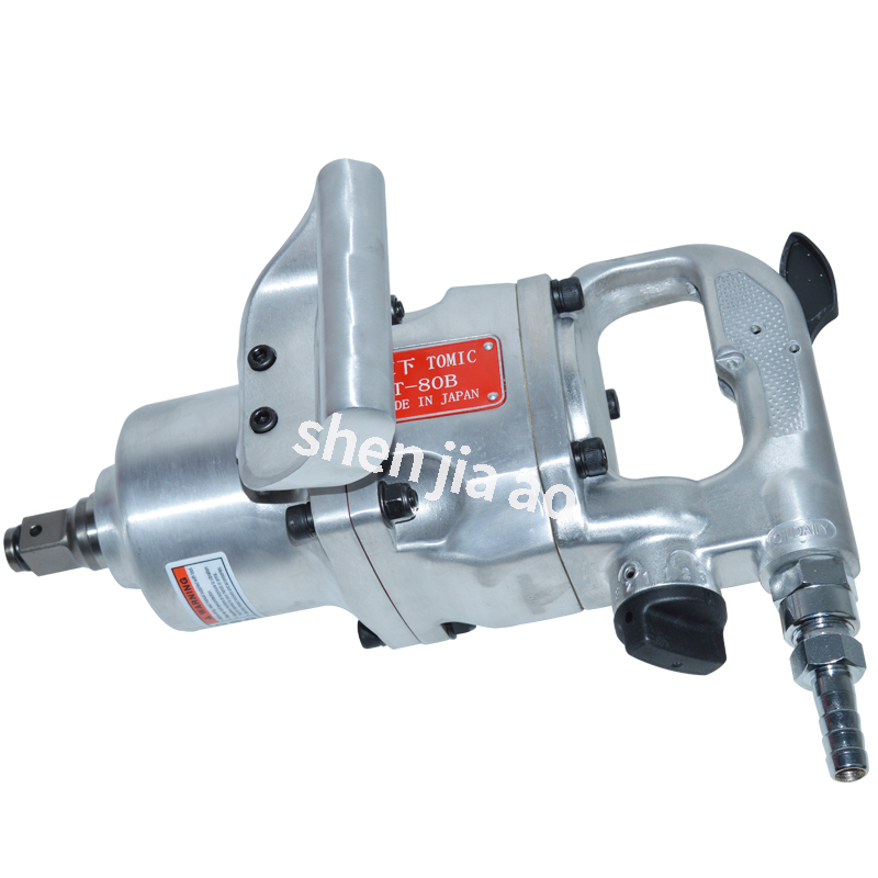 Pneumatic Impact Wrench - 空気圧レンチT-80A/80b,1インチ/3/4インチ,無電極ガン,5000 rpm,トリガー,エアインパクトレンチ,ツール,0.7mタッチスクリーン/min,1個