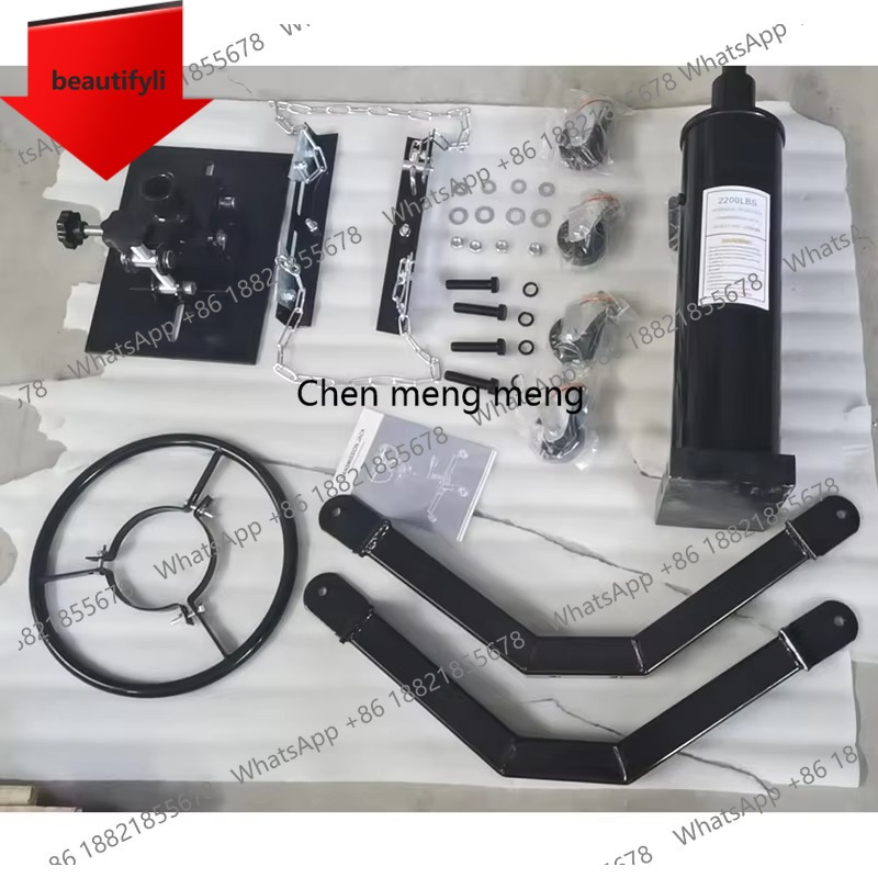 Auto Repair Shop For Transmissions - A55 0.6トン油圧伸縮式トランスミッションジャッキ、フットペダル付き高揚力ギアボックスブラケット、自動車修理工場用ホイスト