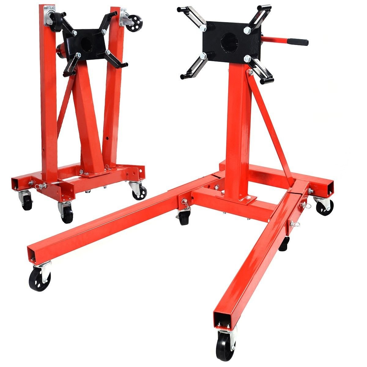MTR-21ヘビーデューティー2000LBSスチール製折りた - Engine Stand Heavy Duty のレビューと価格