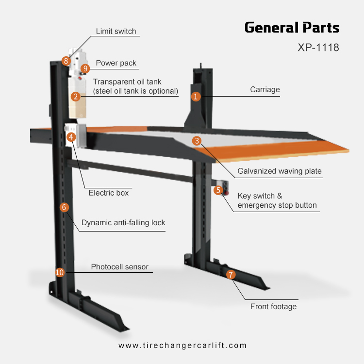 新型二柱式駐車リフトシステム（家庭用ガレージおよび自動車修理 - Auto Repair Shop Design のレビューと価格