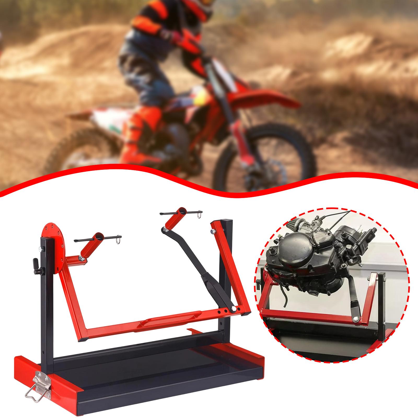回転可能なオートバイエンジンスタンド、頑丈な鉄製、垂直シリン - Engine Stand Heavy Duty のレビューと価格