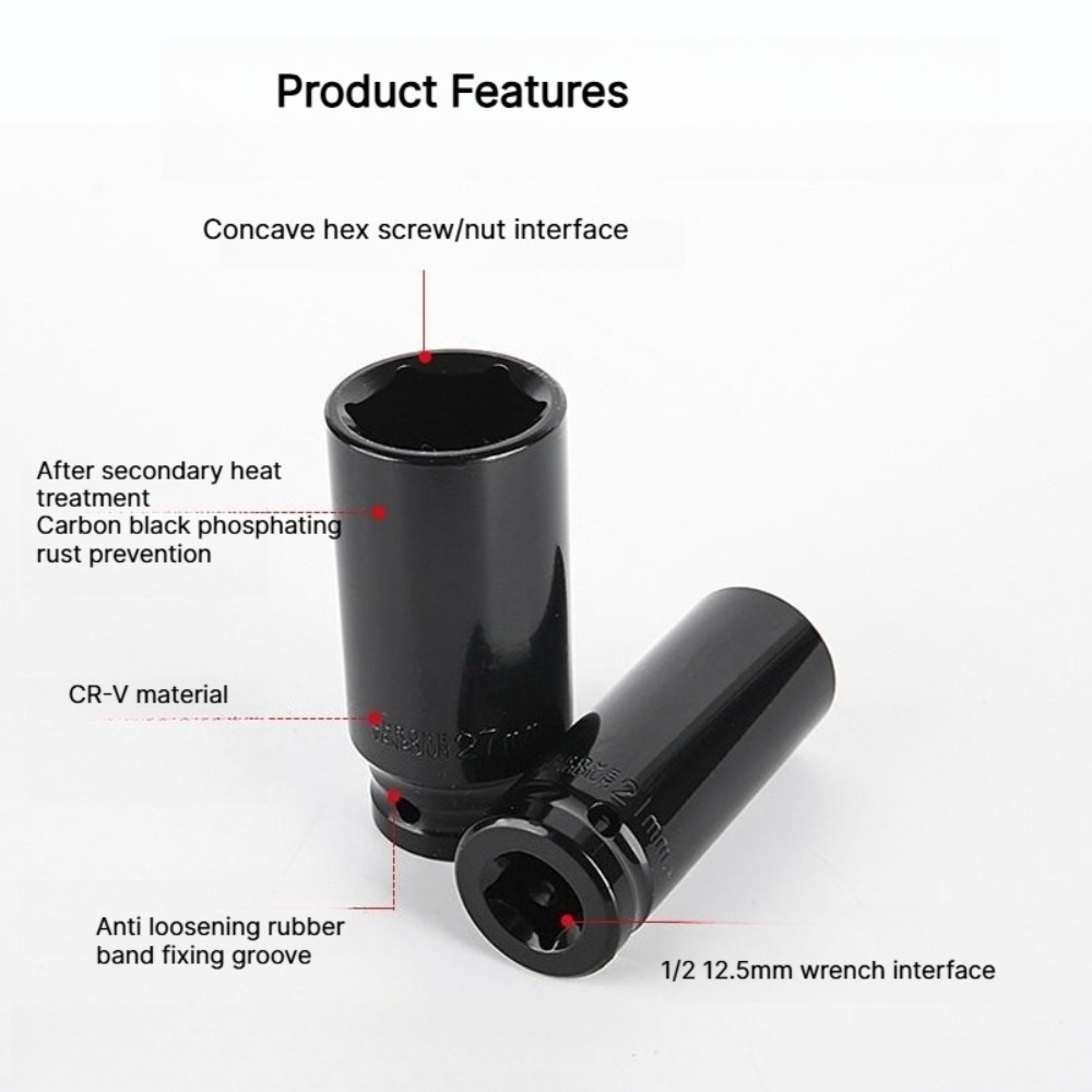 1/2インチドライブインパクトロング電動レンチソケットヘッド - Pneumatic Impact Wrench のレビューと価格