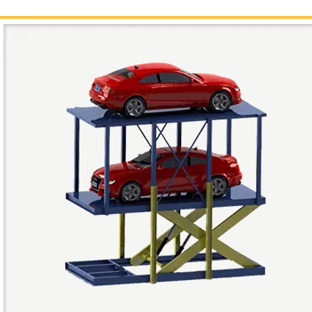 耐久性のある油圧シリンダー搭載の二段シザー式カーリフト、中揚 - Auto Repair Shop Design のレビューと価格